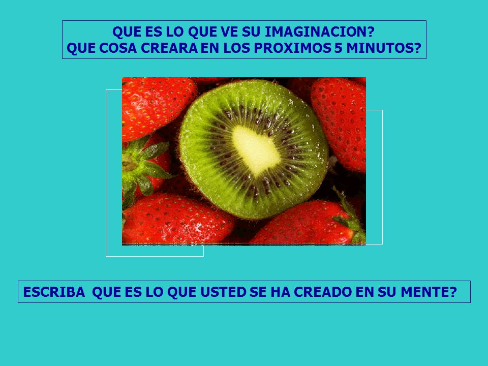 QUE ES LO QUE VE SU IMAGINACION