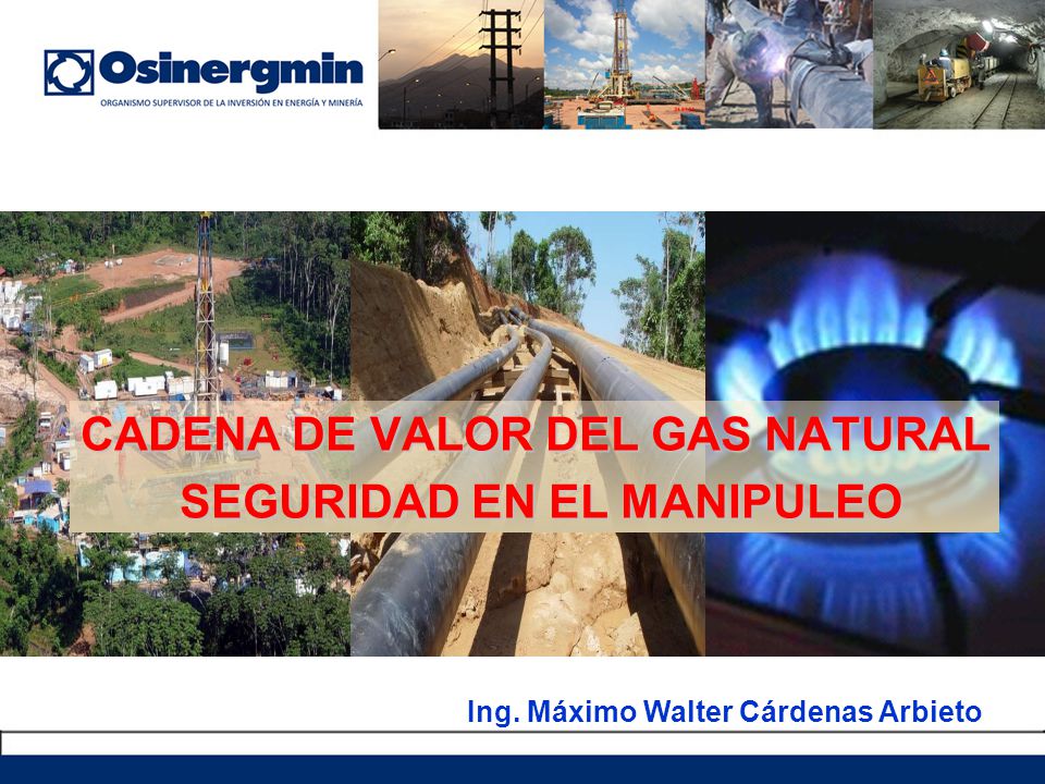 CADENA DE VALOR DEL GAS NATURAL SEGURIDAD EN EL MANIPULEO