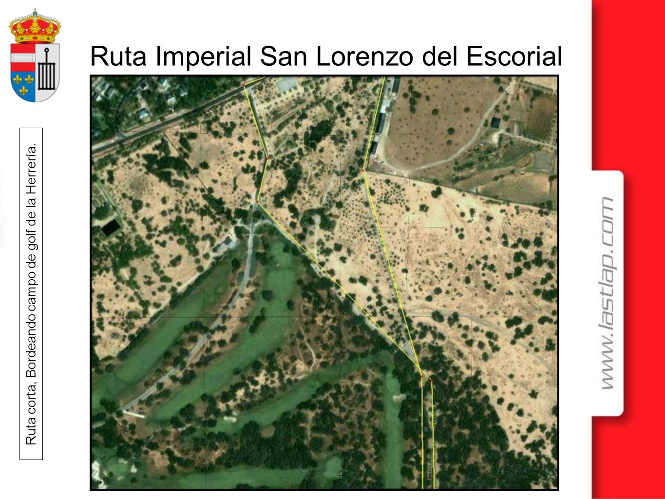 Ruta corta, Bordeando campo de golf de la Herrería.