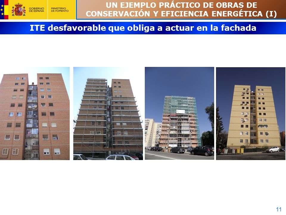 ITE desfavorable que obliga a actuar en la fachada