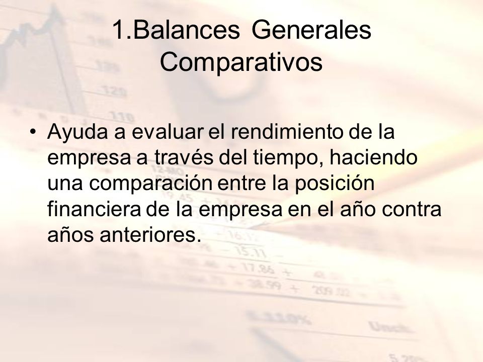 1.Balances Generales Comparativos