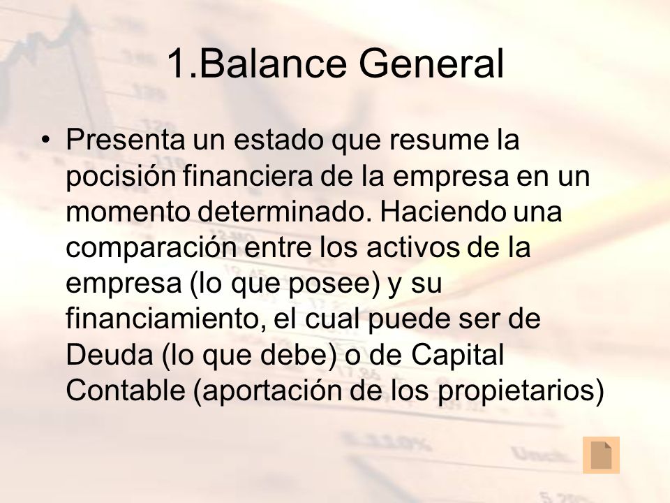 1.Balance General