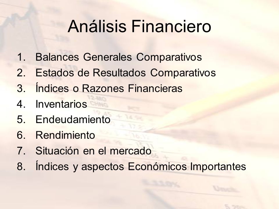 Análisis Financiero Balances Generales Comparativos