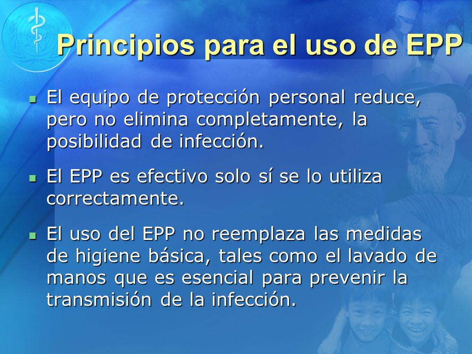 Principios para el uso de EPP