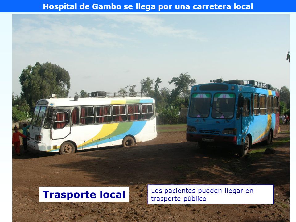 Hospital de Gambo se llega por una carretera local