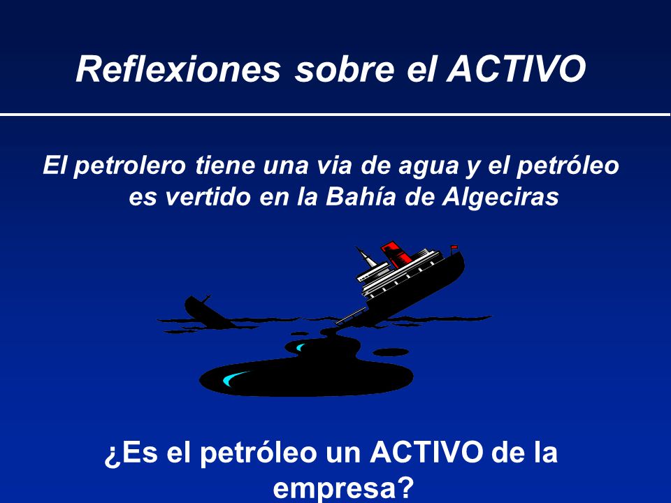 Reflexiones sobre el ACTIVO ¿Es el petróleo un ACTIVO de la empresa