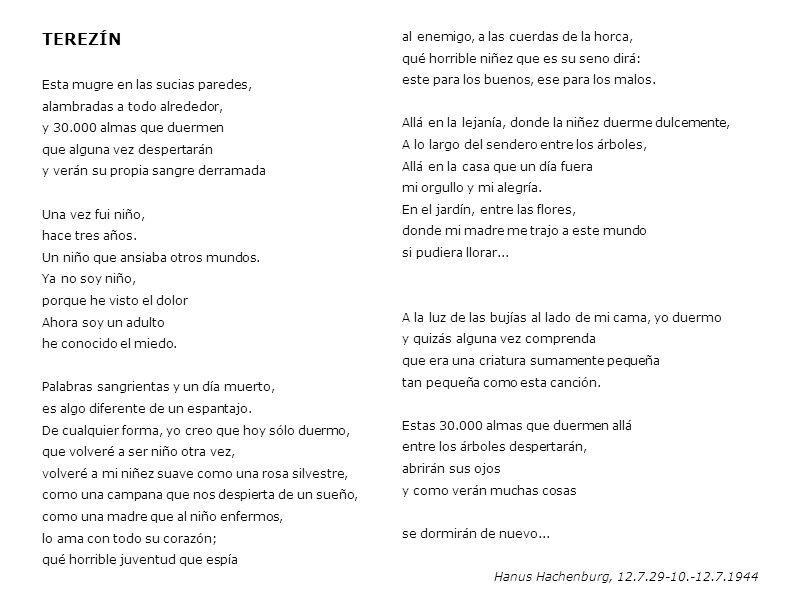 TEREZÍN al enemigo, a las cuerdas de la horca,