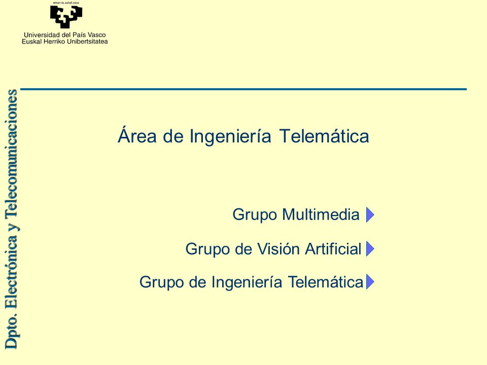 Área de Ingeniería Telemática