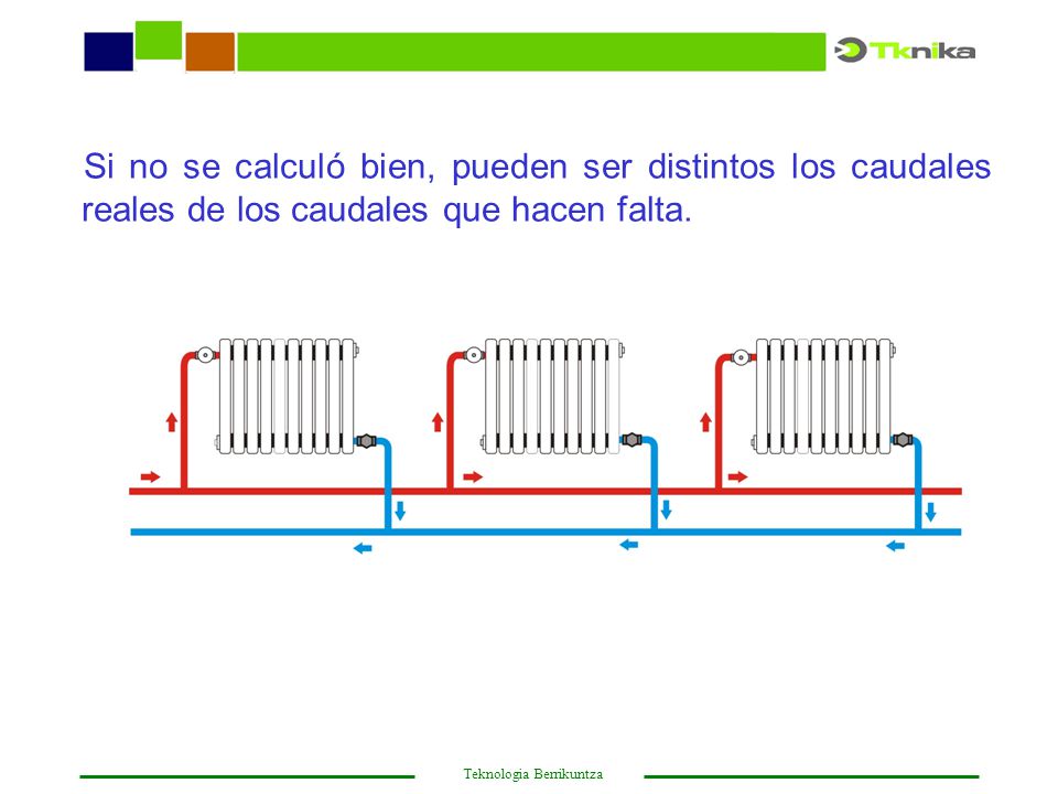 Si no se calculó bien, pueden ser distintos los caudales reales de los caudales que hacen falta.