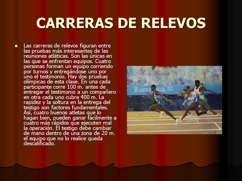 CARRERAS DE RELEVOS