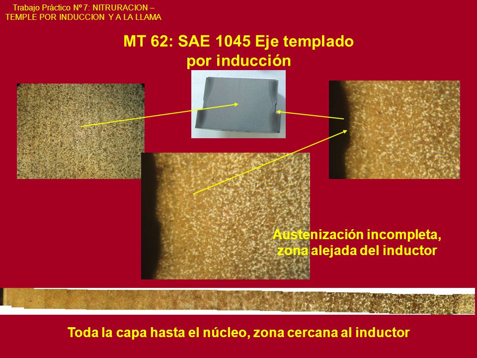 Trabajo Práctico Nº 7: NITRURACION – TEMPLE POR INDUCCION Y A LA LLAMA