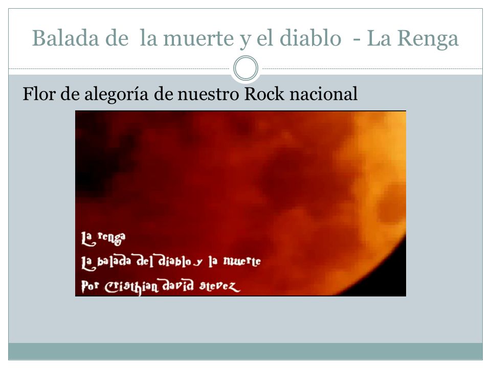 Balada de la muerte y el diablo - La Renga