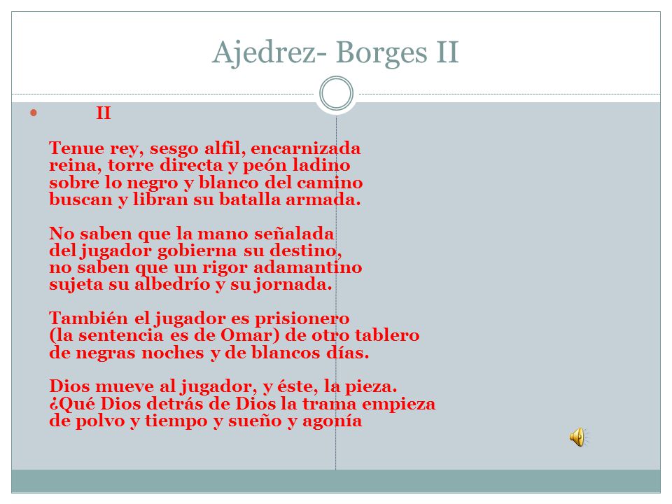 Ajedrez- Borges II