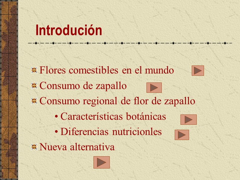Introdución Flores comestibles en el mundo Consumo de zapallo