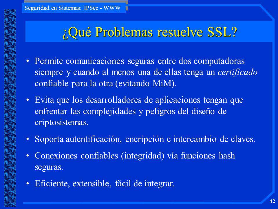 ¿Qué Problemas resuelve SSL