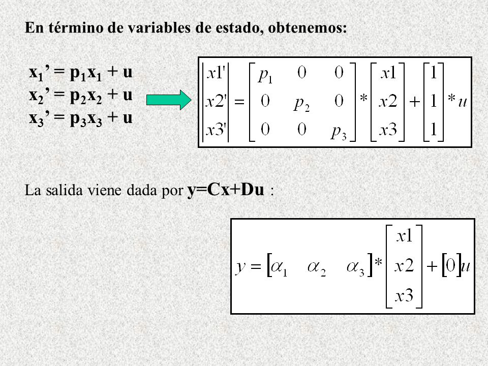 x1’ = p1x1 + u x2’ = p2x2 + u x3’ = p3x3 + u