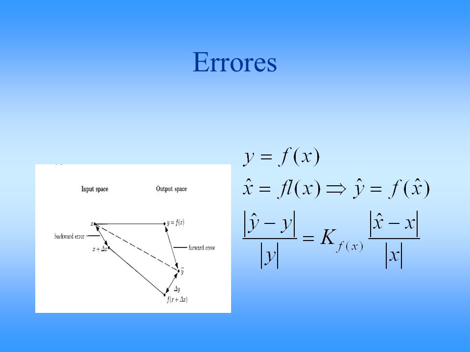 Errores Errores al convertir valores a una base interna de la computadora, normalmente base 2.