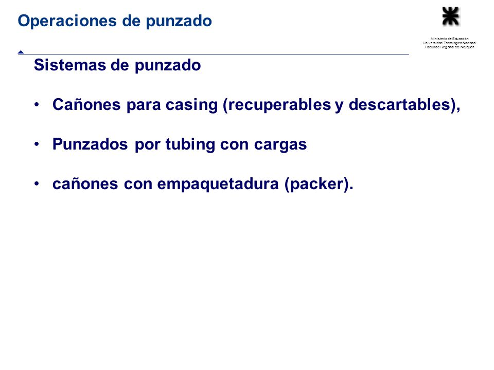 Operaciones de punzado