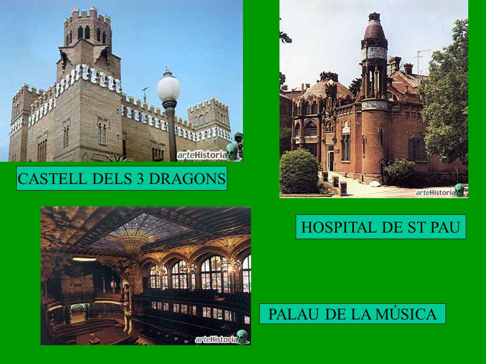 CASTELL DELS 3 DRAGONS HOSPITAL DE ST PAU PALAU DE LA MÚSICA