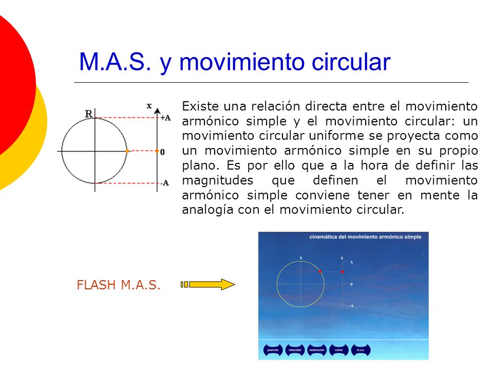 M.A.S. y movimiento circular