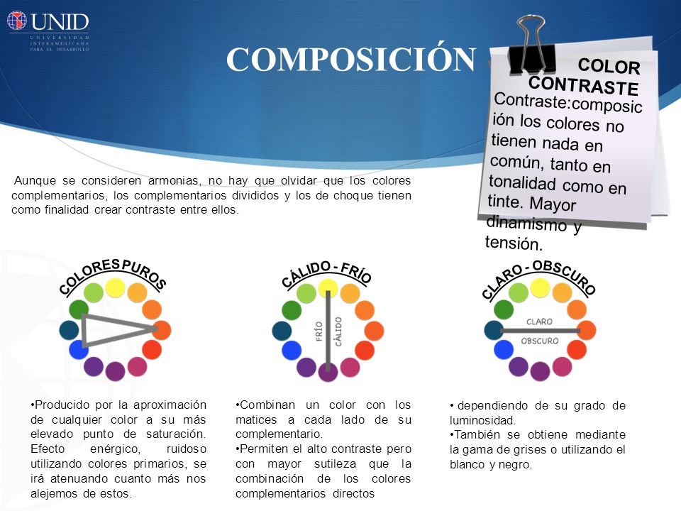 COMPOSICIÓN COLOR CONTRASTE