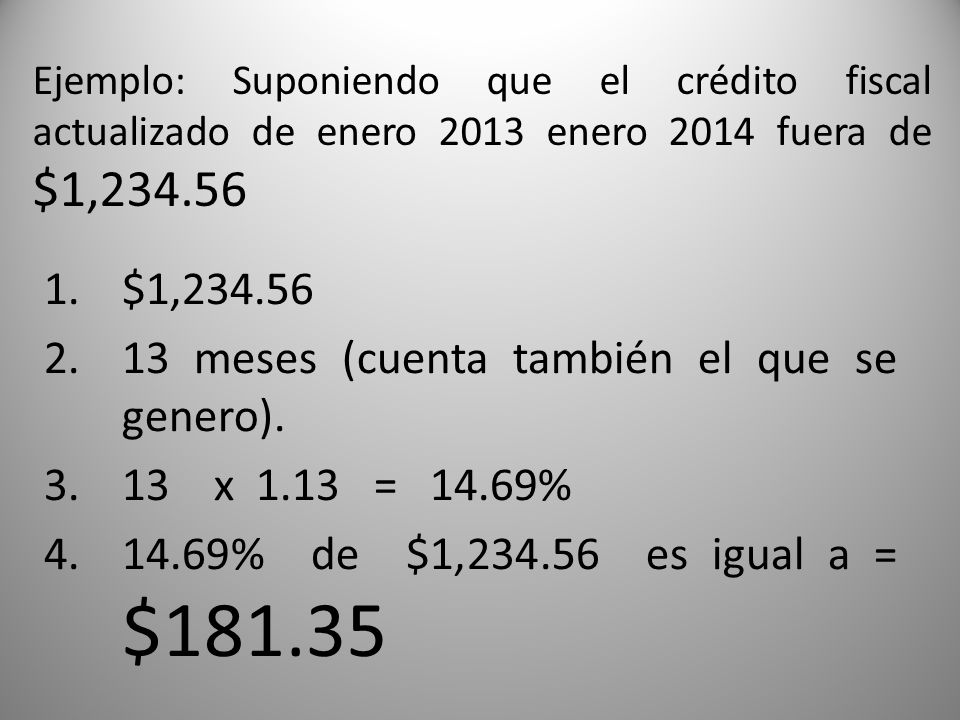 13 meses (cuenta también el que se genero). 13 x 1.13 = 14.69%