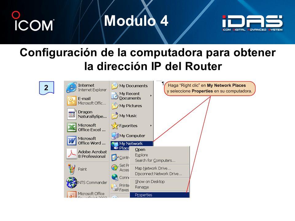 Modulo 4 Configuración de la computadora para obtener la dirección IP del Router