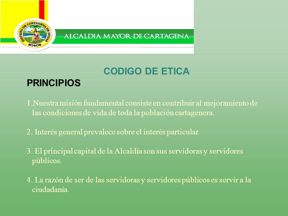 CODIGO DE ETICA PRINCIPIOS