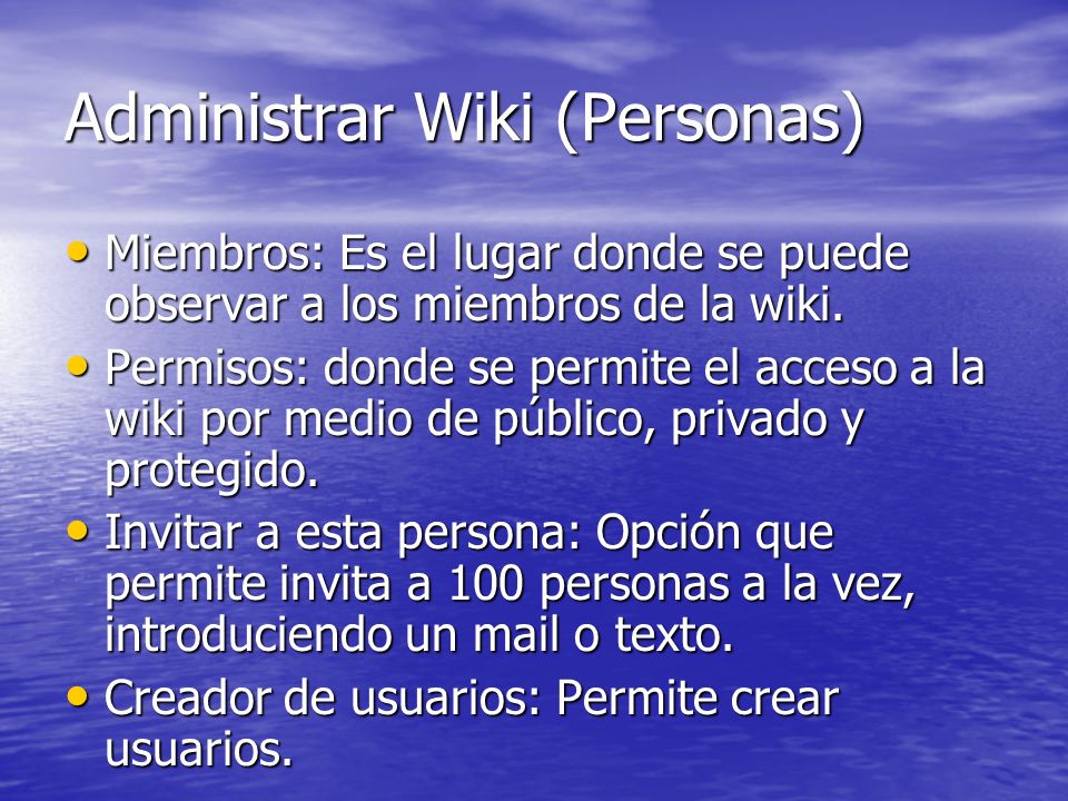 Administrar Wiki (Personas)
