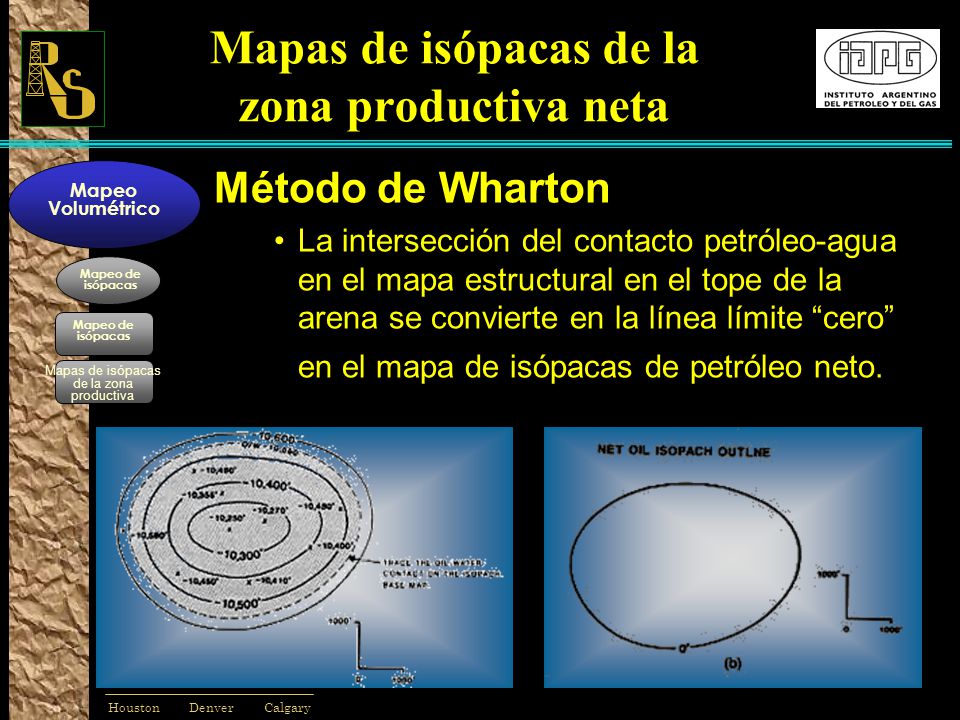 Mapas de isópacas de la zona productiva neta