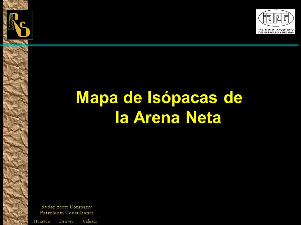 Mapa de Isópacas de la Arena Neta