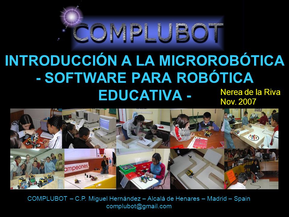 INTRODUCCIÓN A LA MICROROBÓTICA - SOFTWARE PARA ROBÓTICA EDUCATIVA -