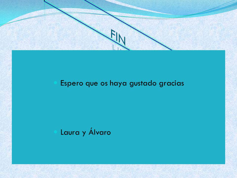 FIN Espero que os haya gustado gracias Laura y Álvaro