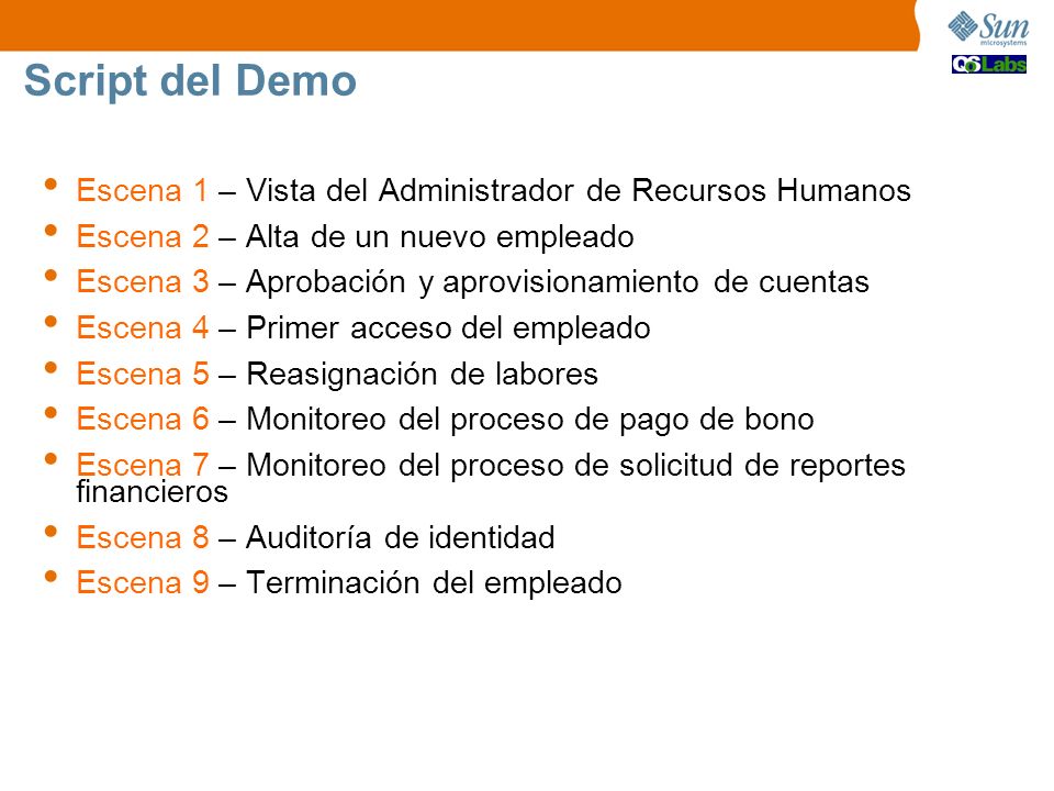 Script del Demo Escena 1 – Vista del Administrador de Recursos Humanos