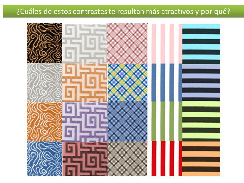¿Cuáles de estos contrastes te resultan más atractivos y por qué