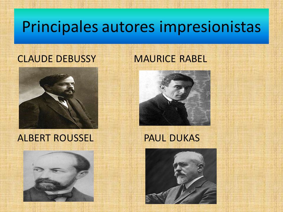 Principales autores impresionistas