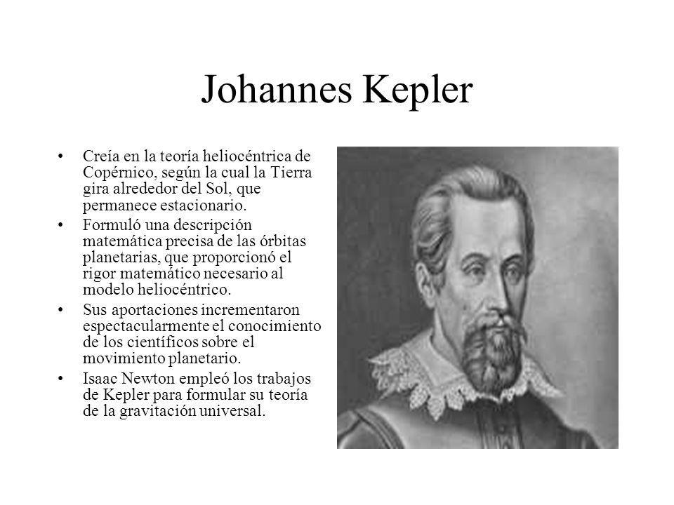 Johannes Kepler Creía en la teoría heliocéntrica de Copérnico, según la cual la Tierra gira alrededor del Sol, que permanece estacionario.