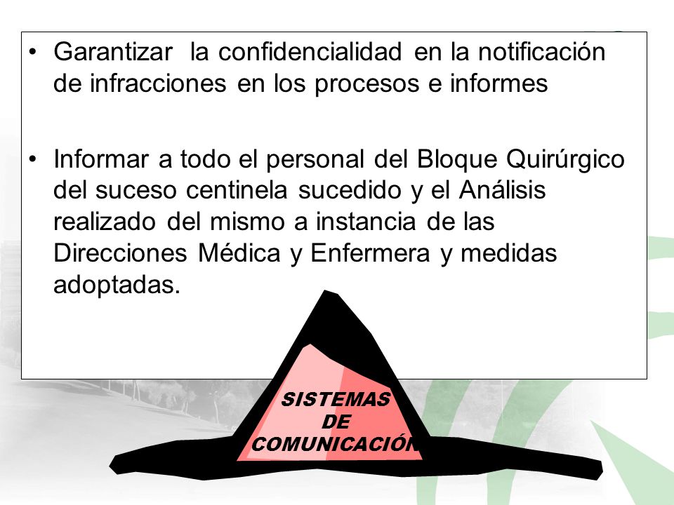 Garantizar la confidencialidad en la notificación de infracciones en los procesos e informes