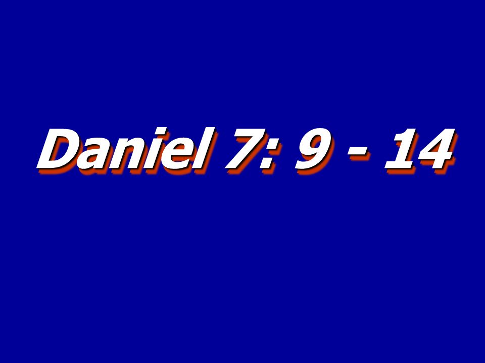 Daniel 7: