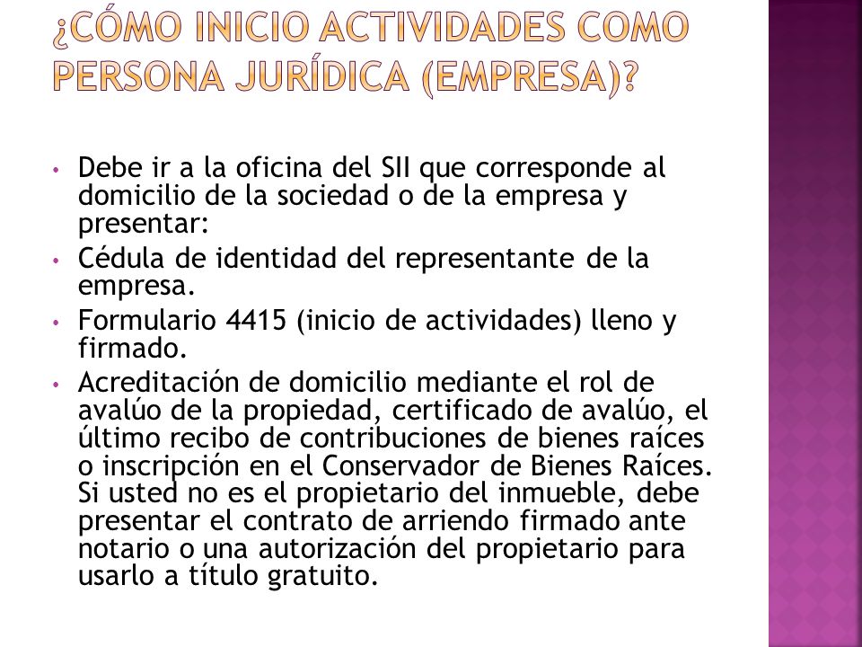 ¿Cómo inicio actividades como persona jurídica (empresa)
