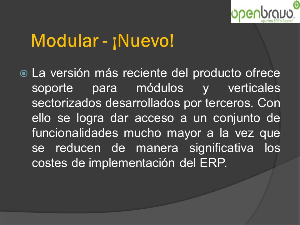 Modular - ¡Nuevo!