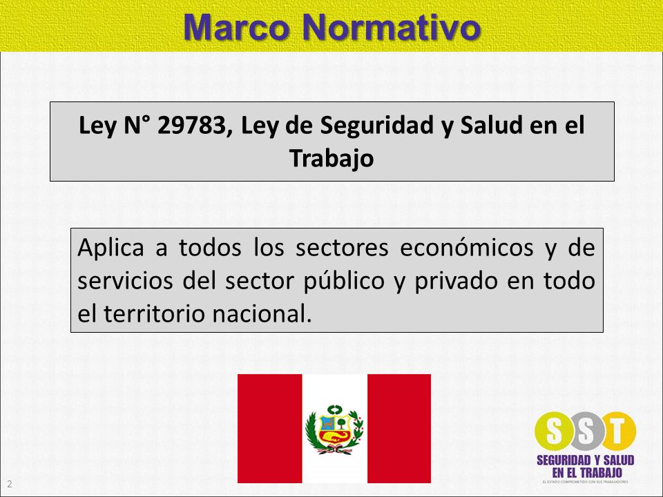Ley N° 29783, Ley de Seguridad y Salud en el Trabajo