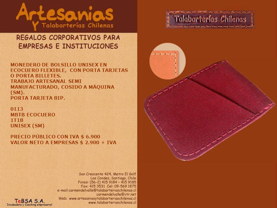 MONEDERO DE BOLSILLO UNISEX EN ECOCUERO FLEXIBLE, CON PORTA TARJETAS O PORTA BILLETES.