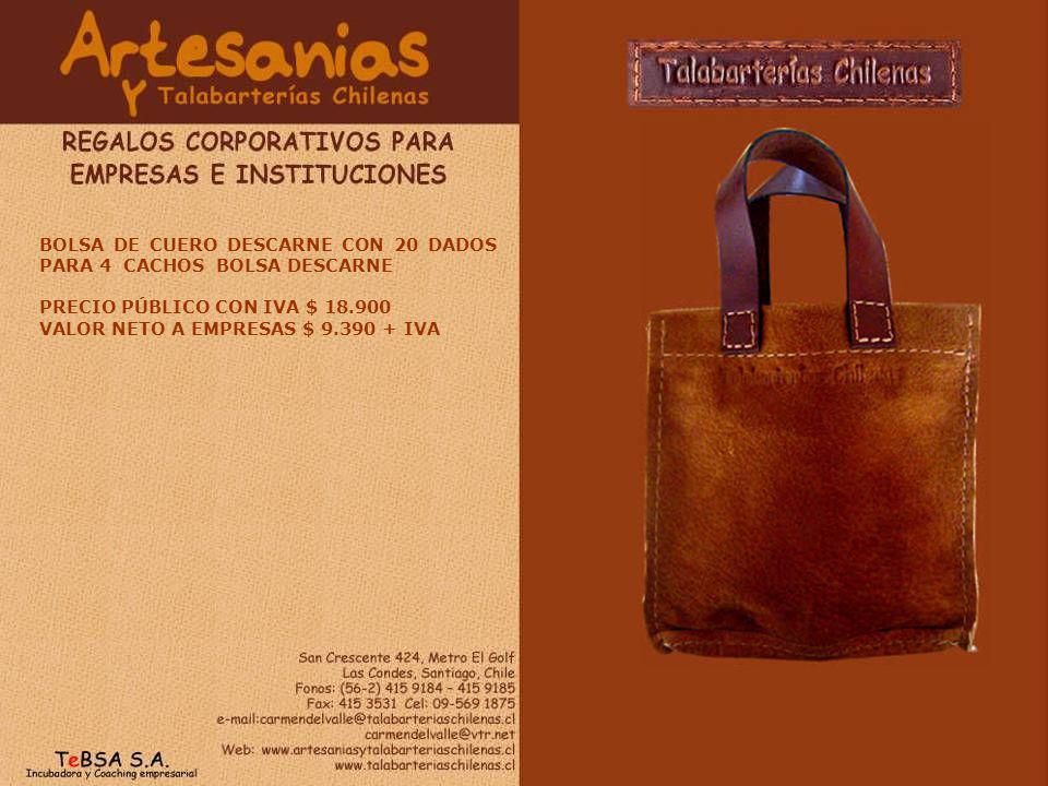 BOLSA DE CUERO DESCARNE CON 20 DADOS PARA 4 CACHOS BOLSA DESCARNE