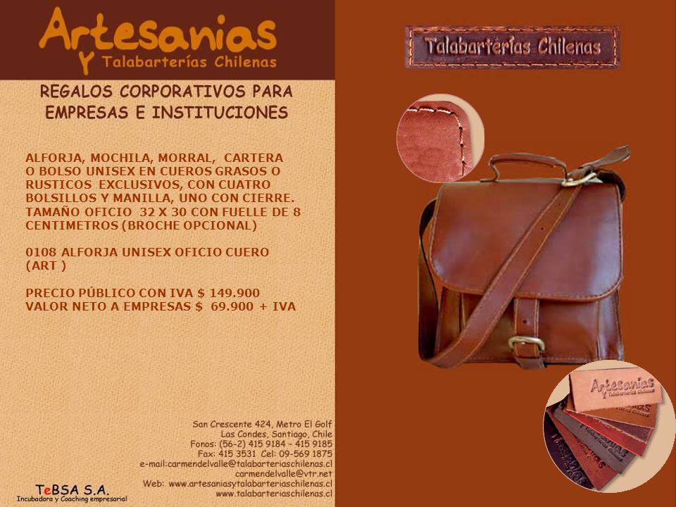 ALFORJA, MOCHILA, MORRAL, CARTERA