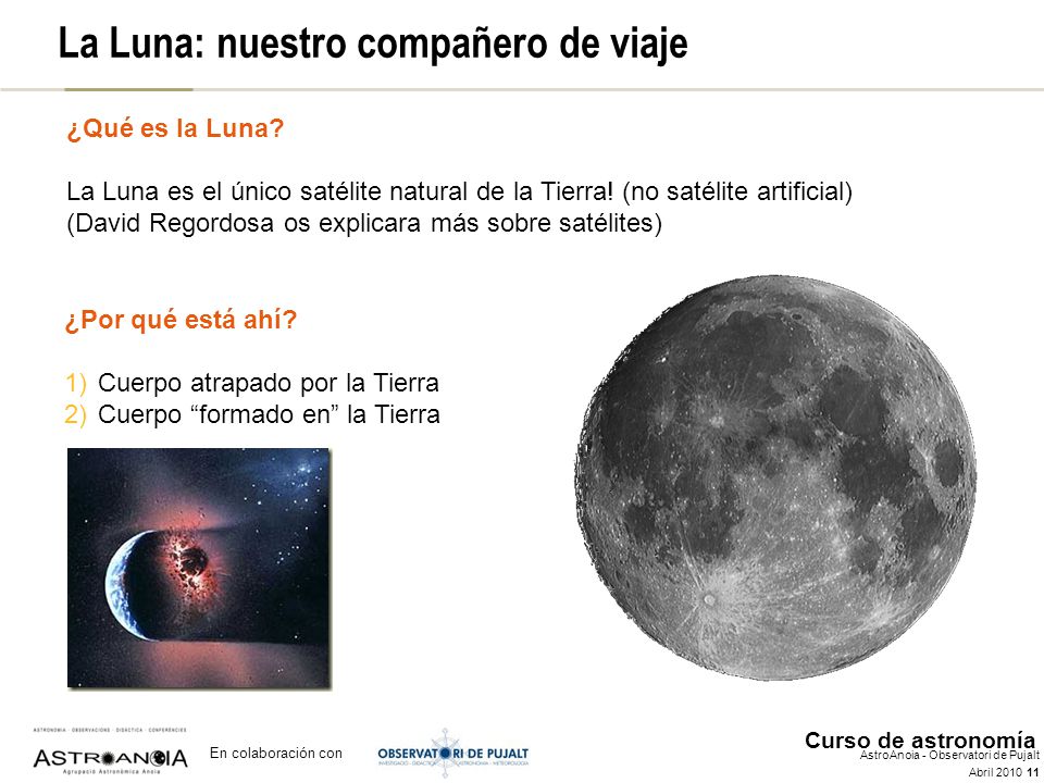 La Luna: números Características más importantes de la Luna