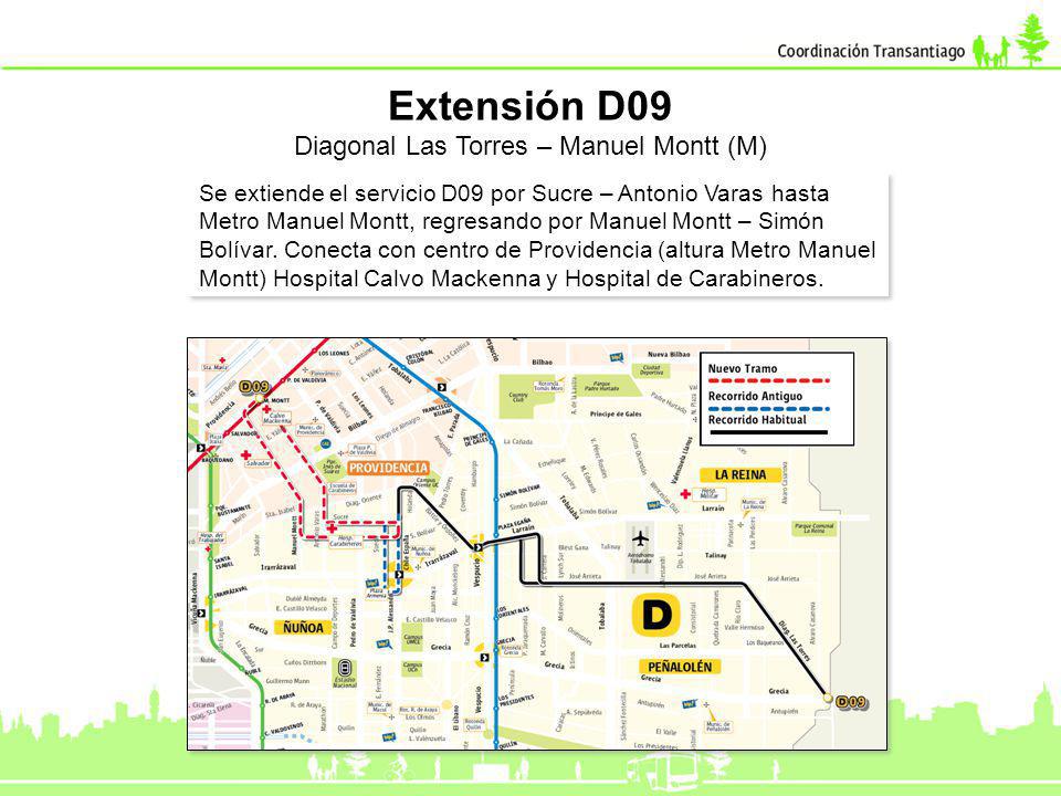 Diagonal Las Torres – Manuel Montt (M)