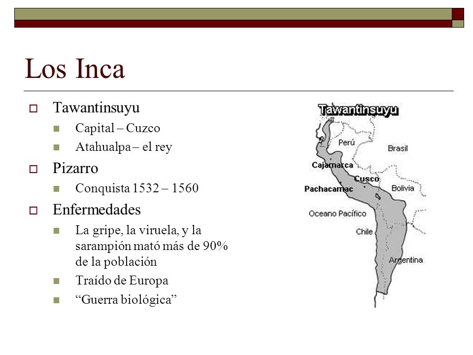 Los Inca Tawantinsuyu Pizarro Enfermedades Capital – Cuzco