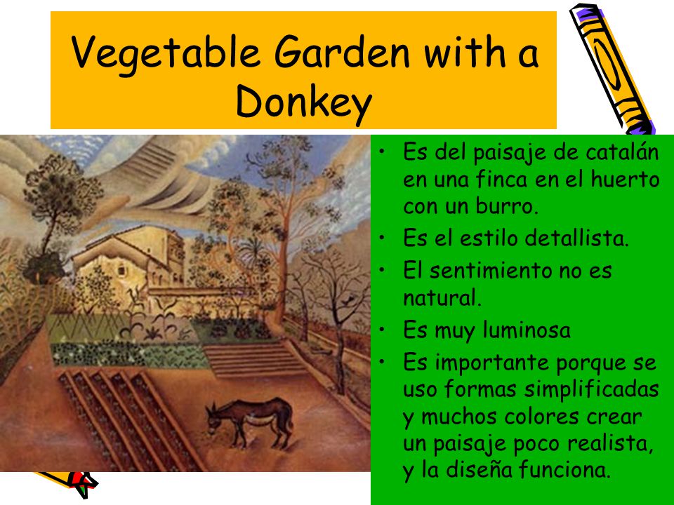 Vegetable Garden with a Donkey