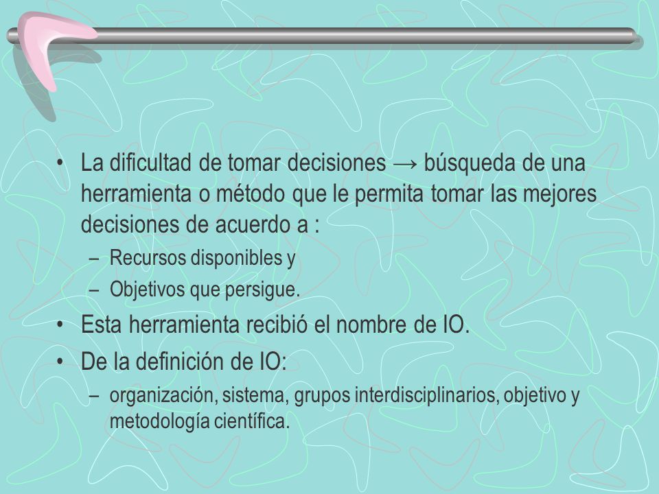 Esta herramienta recibió el nombre de IO. De la definición de IO: